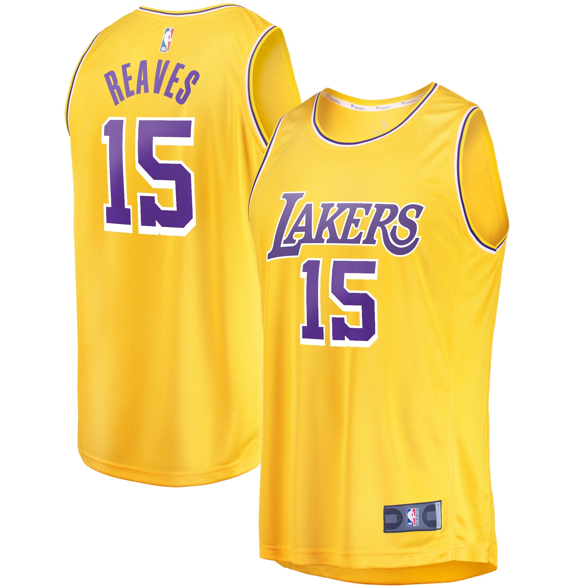 Austin Reaves Los Angeles Lakers Fanatics Fast Break Replica Player Jersey - Association Edition - White