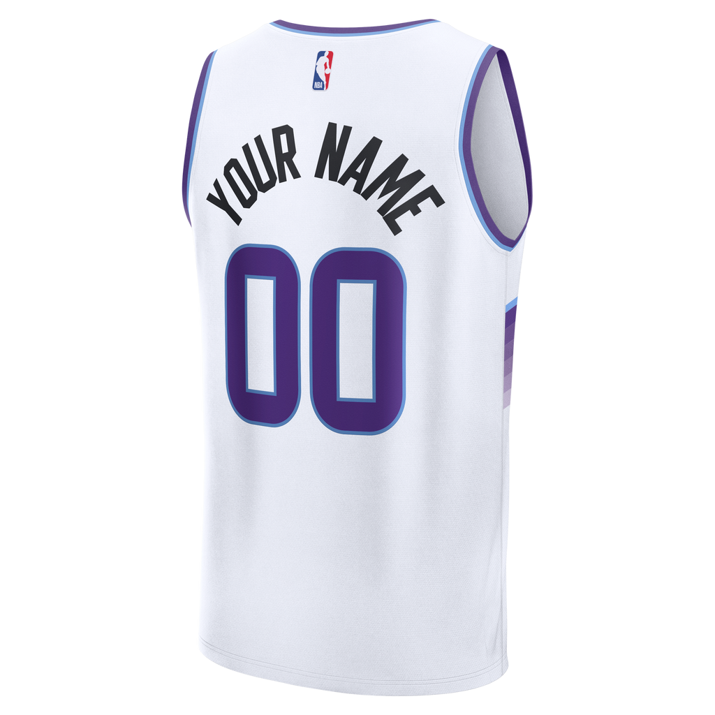 Utah Jazz Fanatics Youth Fast Break Replica Custom Jersey - Association Edition