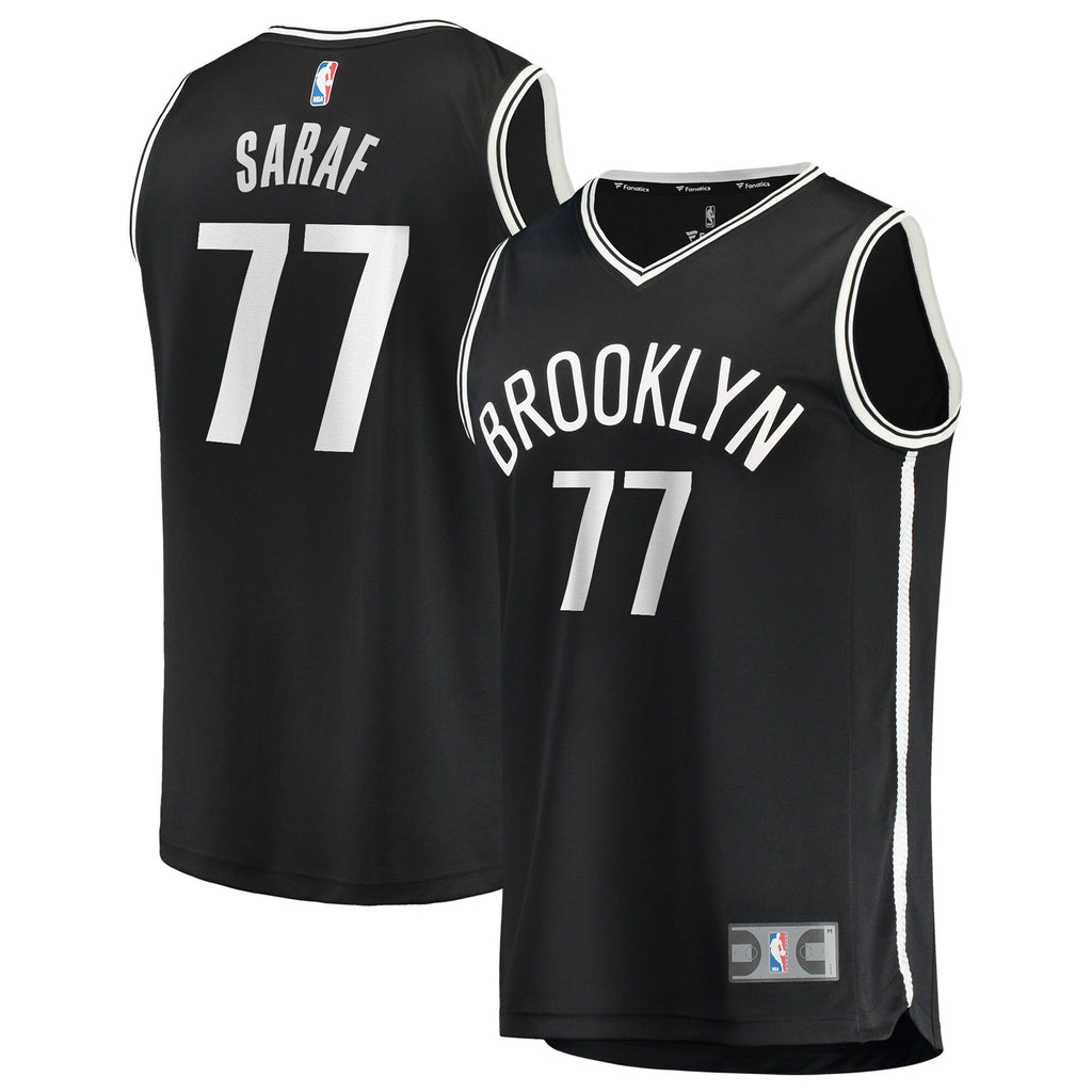 Ben Saraf Brooklyn Nets Fanatics Fast Break Replica Jersey - Black - Icon Edition