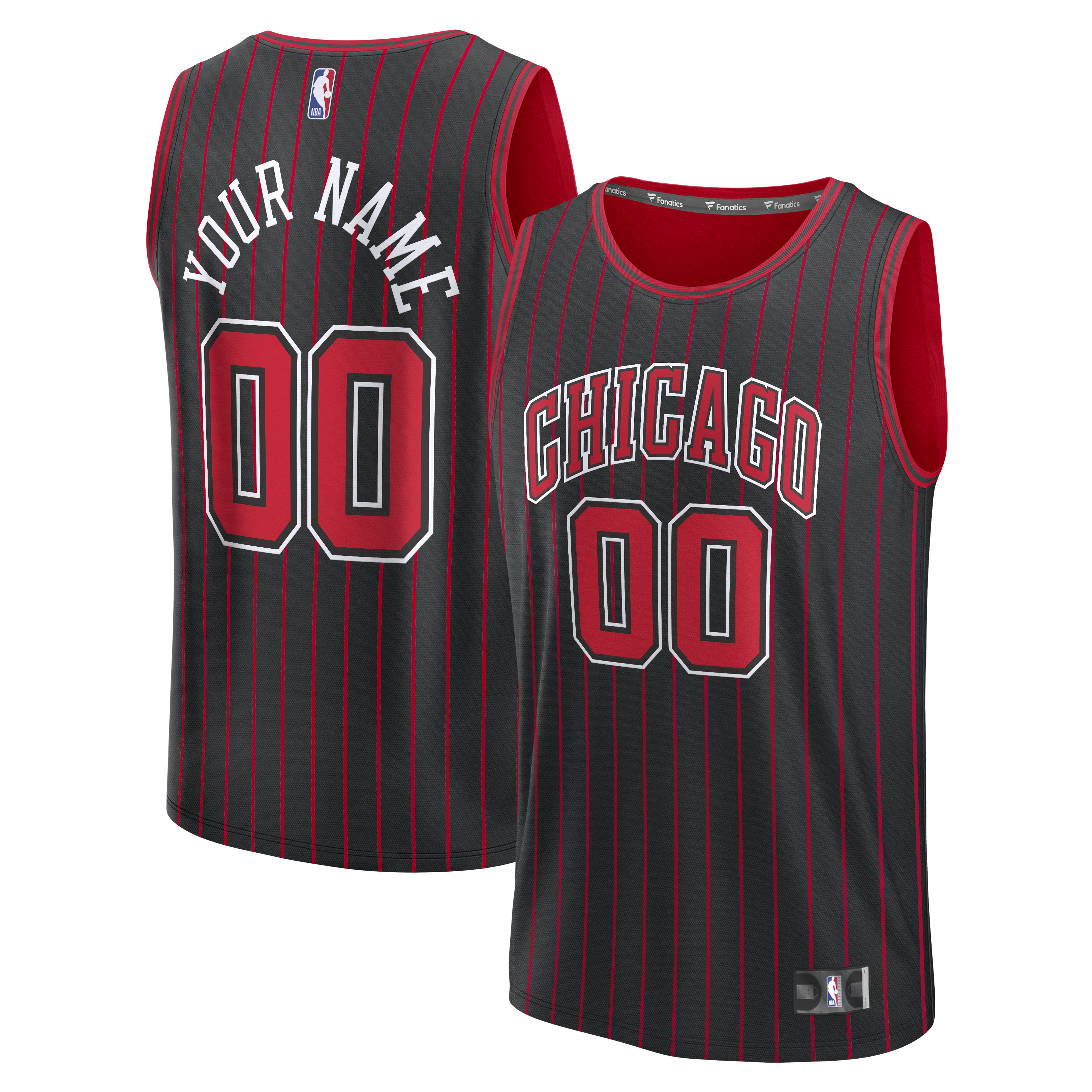 Chicago Bulls Fanatics Fast Break Custom Jersey - Icon Edition - Red