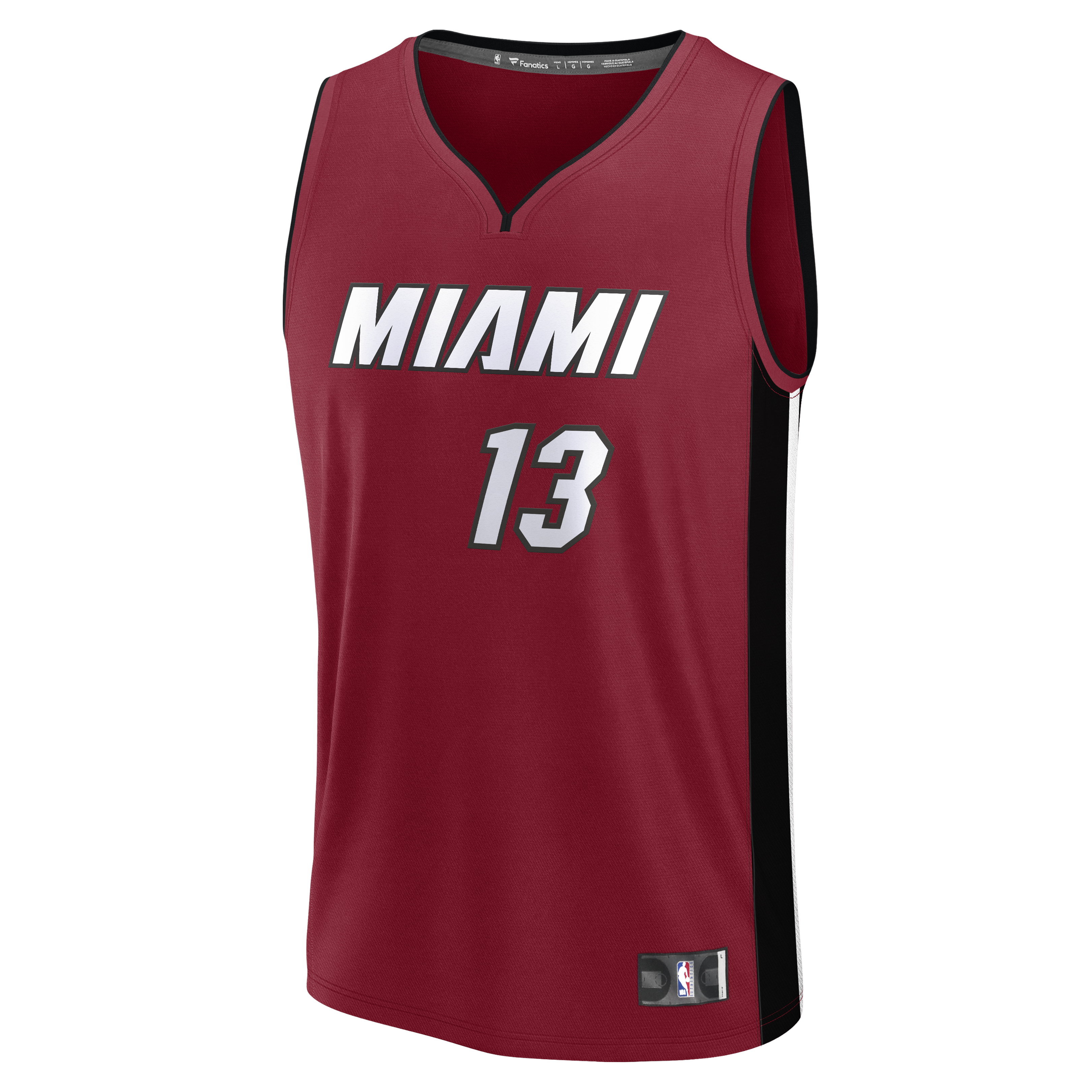 Bam Adebayo Miami Heat Fanatics Fast Break Replica Player Jersey - Statement Edition - Red