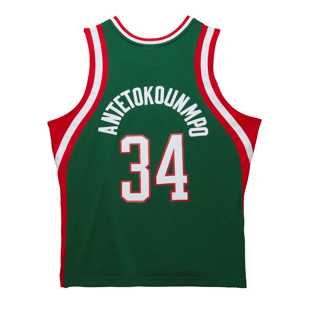 Giannis Antetokounmpo Milwaukee Bucks Mitchell & Ness 2014/15 Hardwood Classics Swingman Jersey - Red