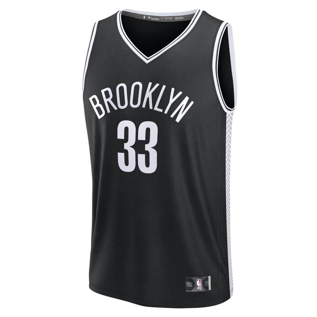Nic Claxton Brooklyn Nets Fanatics Fast Break Replica Jersey - Black - Icon Edition