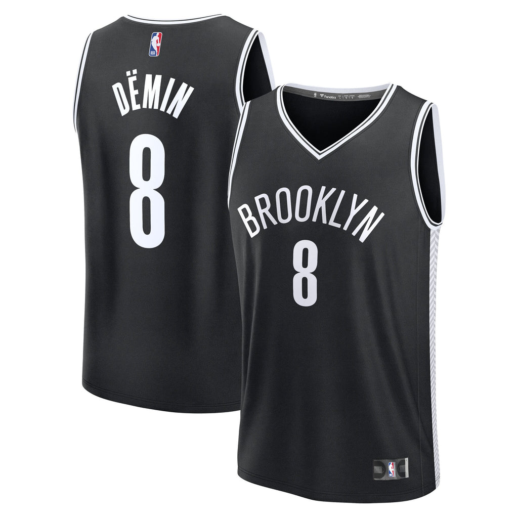 Egor Dëmin Brooklyn Nets Fanatics Fast Break Replica Jersey - Black - Icon Edition