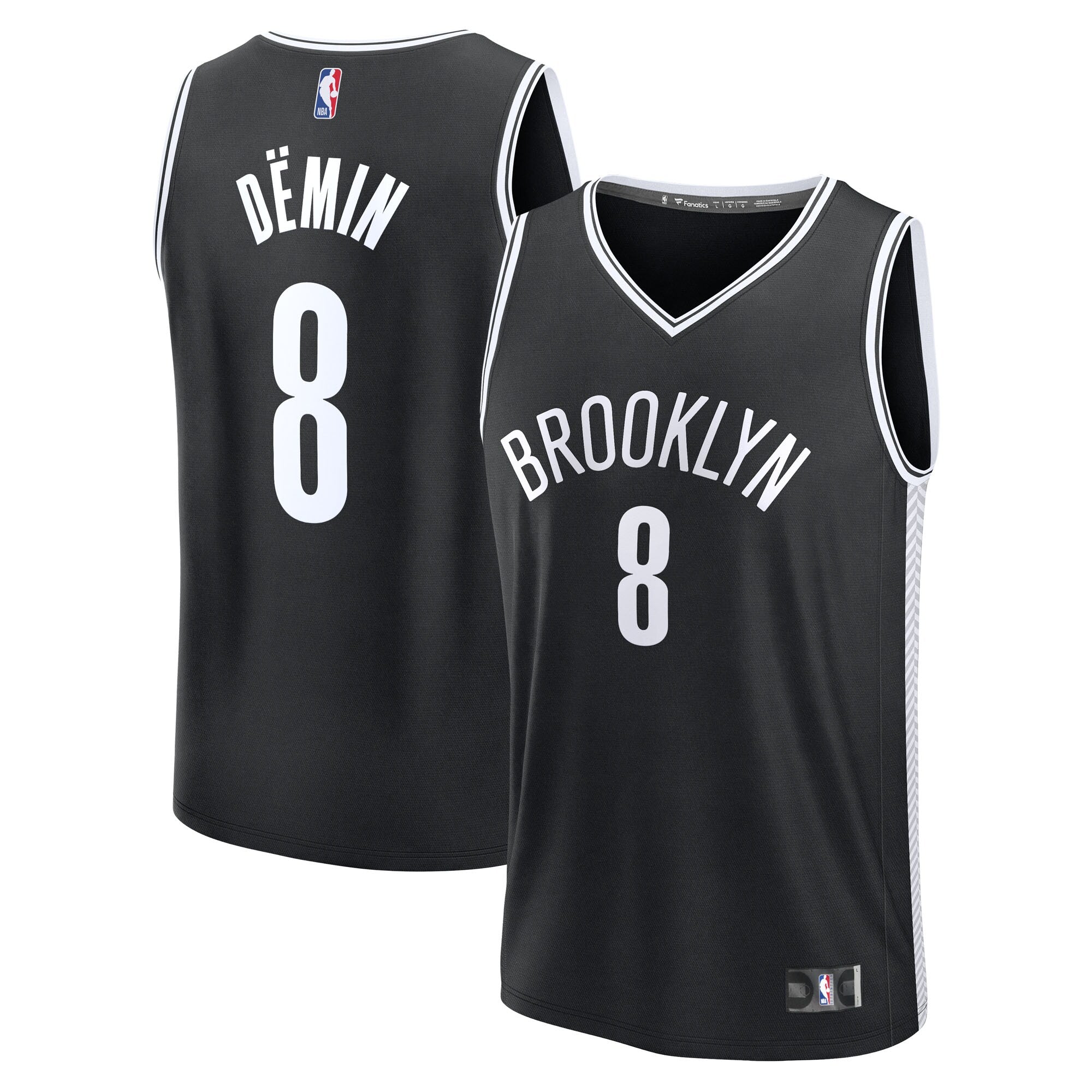 Egor Dëmin Brooklyn Nets Fanatics Fast Break Replica Jersey - Black - Icon Edition