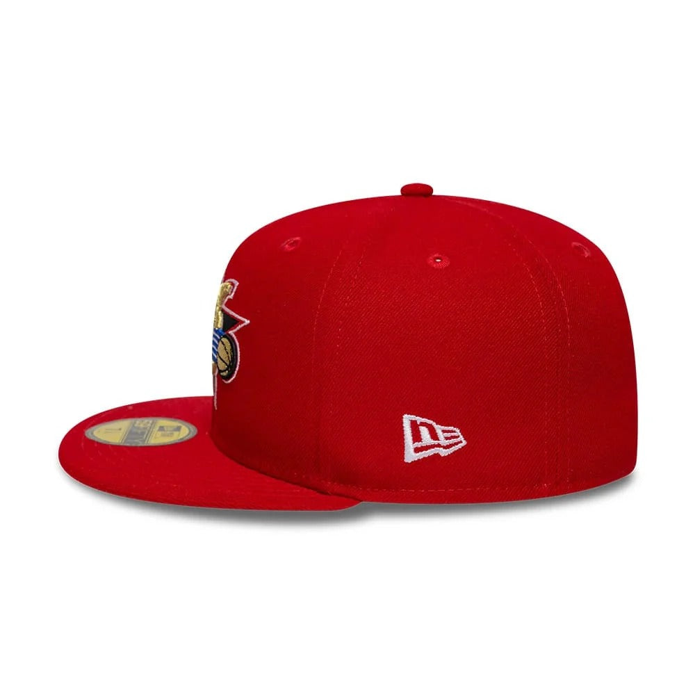 Philadelphia 76ers NBA Hardwood Classic 59FIFTY Fitted New Era Red